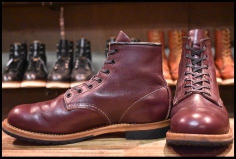 【8.5D 良品 19年】レッドウィング 9411 ベックマン ブラックチェリー フェザーストーン プレーントゥ ブーツ redwing HOPESMORE