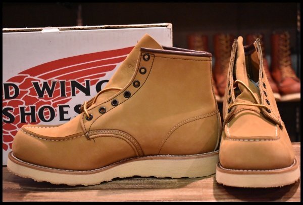 【9EE 箱付 DEAD サイド羽タグ 00年】レッドウィング 2878 アイリッシュセッター イエロー ヌバック モックトゥ ブーツ redwing HOPESMORE