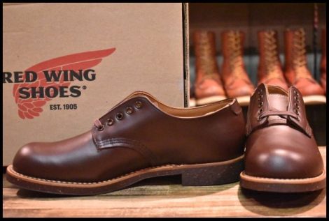 【9D 未使用 19年】レッドウィング 8049 フォアマン オックスフォード 茶 チョコレート クローム 短靴 8050 ブーツ redwing HOPESMORE