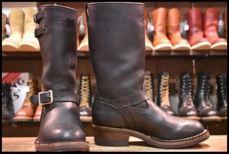 【6E 良品 14年】WESCO ウエスコ カスタムボス ブラック 黒 12インチハイト ビブラム700シングル ブーツ BOSS HOPESMORE