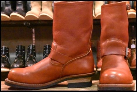 【8.5D 良品 15年】レッドウィング 8271 エンジニア 赤茶 オロラセット スチールトゥ プルオン ブーツ redwing HOPESMORE