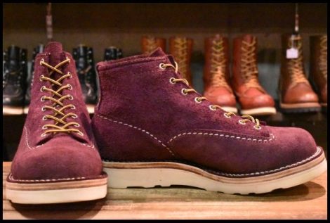 【9EE 箱付 美品 20年】WESCO ウエスコ カスタムジョブマスターLTT パープルラフアウト 編み上げ ビブラム4014ダブル ブーツ HOPESMORE