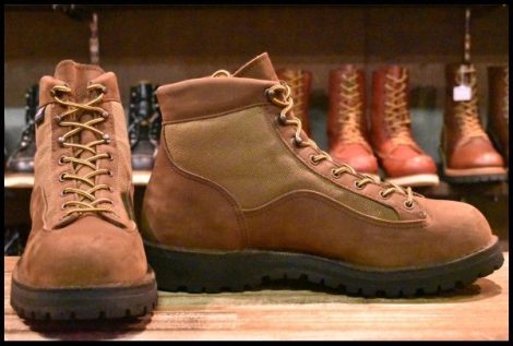 【10EE 箱付 良品 白タグ】Danner ダナーライト2 33000X ヌバック 茶 ブラウン ゴアテックス GORE-TEX レースアップ ブーツ HOPESMORE