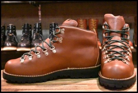 【11EE 良品 白タグ】Danner ダナー マウンテンライト 30520X 茶 ブラウン ゴアテックス GORE-TEX レースアップ ブーツ HOPESMORE