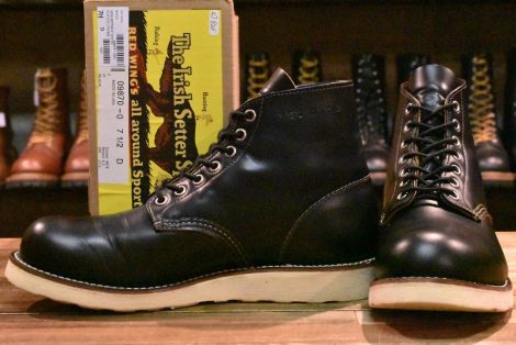 【7.5D 箱付 美品 19年】レッドウィング 9870 アイリッシュセッター ブラック クローンダイク モックトゥ ブーツ redwing HOPESMORE