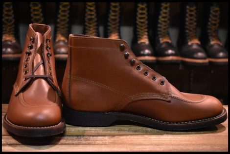 【9D 箱付 未使用 19年】レッドウィング 8076 スポーツ ブーツ ブラウン 茶 シガーリタン 1930S sportsboot redwing HOPESMORE