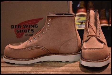 【9D 箱付 未使用 23年】レッドウィング 8208 アイリッシュセッター ダスティローズ ラフアウト ピンク ブーツ redwing HOPESMORE