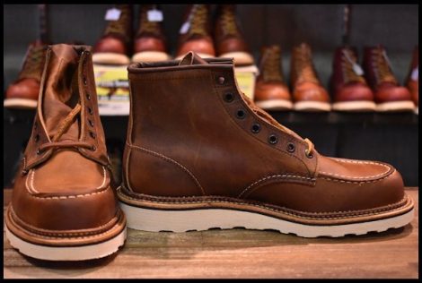 【8.5D 箱付 未使用 22年】レッドウィング 1907 アイリッシュセッター 茶 カッパー ラフ＆タフ モックトゥ ブーツ redwing HOPESMORE