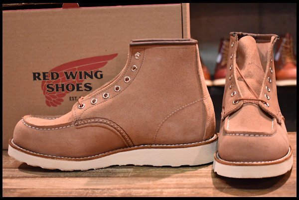 【9.5D 箱付 未使用 23年】レッドウィング 8208 アイリッシュセッター ダスティローズ ラフアウト ピンク ブーツ redwing HOPESMORE