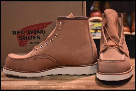 【8.5D 箱付 未使用 23年】レッドウィング 8208 アイリッシュセッター ダスティローズ ラフアウト ピンク ブーツ redwing HOPESMORE