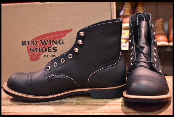 【8.5D 箱付 未使用 23年】レッドウィング 8084 アイアンレンジャー ブラック ハーネス 黒 キャップトゥ ブーツ redwing HOPESMORE