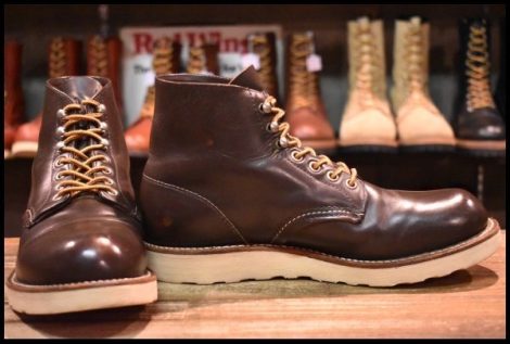 【7.5D 良品 羽タグ】レッドウィング 8160 アイリッシュセッター ガラスレザー ブラウン 茶 レースアップ ブーツ redwing HOPESMORE