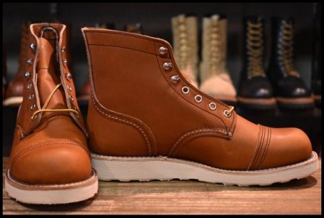 【7D 箱付 未使用 23年】レッドウィング 8089 アイアンレンジャー オロレガシー 茶 編み上げ レースアップ ブーツ redwing HOPESMORE