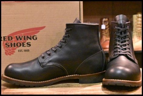 【7.5D 箱付 美品 15年】レッドウィング 9160 ブラックスミス TYPE-B 黒 ブラック プレーントゥ ベックマン ブーツ redwing HOPESMORE