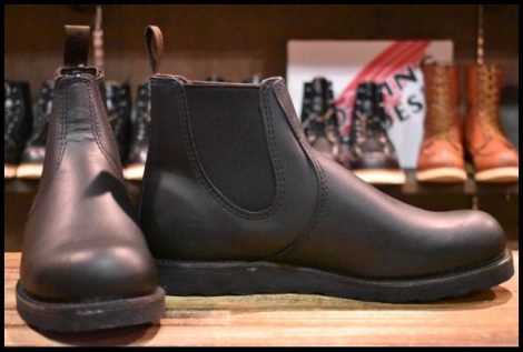 【10D 箱付 未使用 23年】レッドウィング 3194 クラシックチェルシー サイドゴア ブラック ハーネス 黒 ブーツ redwing HOPESMORE