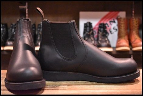 【9D 箱付 未使用 23年】レッドウィング 3194 クラシックチェルシー サイドゴア ブラック ハーネス 黒 ブーツ redwing HOPESMORE