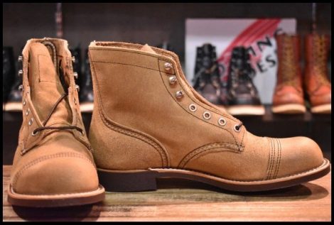 【9D 箱付 未使用 24年】レッドウィング 8083 アイアンレンジャー ミュールスキナー スエード 編み上げ ブーツ redwing 8113 HOPESMORE