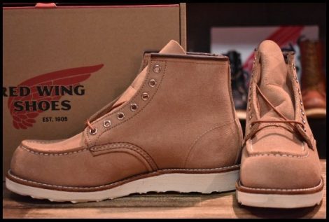 【8D 箱付 未使用 24年】レッドウィング 8208 アイリッシュセッター ダスティローズ ラフアウト ピンク ブーツ redwing HOPESMORE