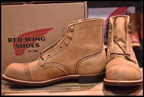 【9D 箱付 未使用 24年】レッドウィング 8083 アイアンレンジャー ミュールスキナー スエード 編み上げ ブーツ redwing 8113 HOPESMORE