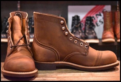 【7D 箱付 未使用 23年】レッドウィング 8085 アイアンレンジャー カッパーラフ＆タフ 茶 アイアンレンジ ブーツ redwing HOPESMORE