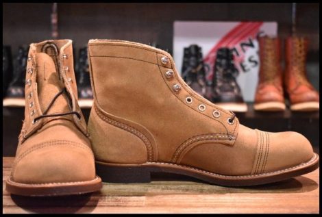 【9.5D 箱付 未使用 24年】レッドウィング 8083 アイアンレンジャー ミュールスキナー スエード 編み上げ ブーツ redwing 8113 HOPESMORE