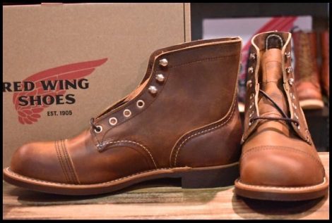 【8D 箱付 未使用 23年】レッドウィング 8085 アイアンレンジャー カッパーラフ＆タフ 茶 アイアンレンジ ブーツ redwing HOPESMORE