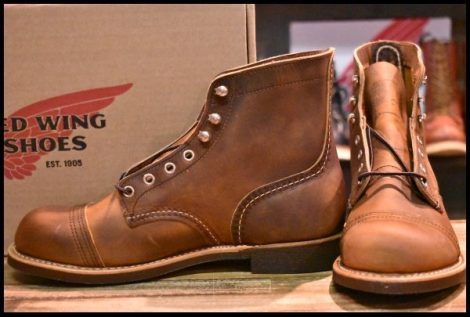 【7D 箱付 未使用 23年】レッドウィング 8085 アイアンレンジャー カッパーラフ＆タフ 茶 アイアンレンジ ブーツ redwing HOPESMORE