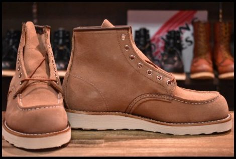 【7.5D 箱付 未使用 23年】レッドウィング 8208 アイリッシュセッター ダスティローズ ラフアウト ピンク ブーツ redwing HOPESMORE