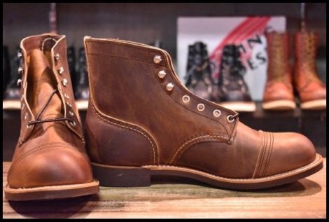 【9D 箱付 未使用 22年】レッドウィング 8085 アイアンレンジャー カッパーラフ＆タフ 茶アイアンレンジ ブーツ redwing HOPESMORE