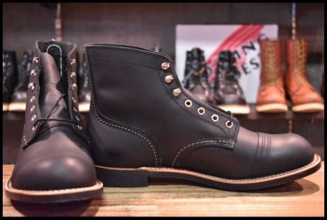 【10D 箱付 未使用 24年】レッドウィング 8084 アイアンレンジャー ブラック ハーネス 黒 キャップトゥ ブーツ redwing HOPESMORE