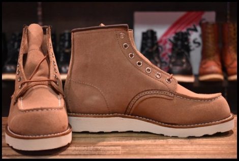 【7D 箱付 未使用 23年】レッドウィング 8208 アイリッシュセッター ダスティローズ ラフアウト ピンク ブーツ redwing HOPESMORE