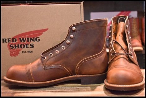 【8.5D 箱付 未使用 23年】レッドウィング 8085 アイアンレンジャー カッパーラフ＆タフ 茶 アイアンレンジ ブーツ redwing HOPESMORE