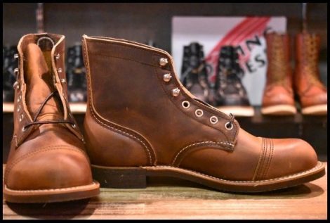 【8D 箱付 未使用 23年】レッドウィング 8085 アイアンレンジャー カッパーラフ＆タフ 茶 アイアンレンジ ブーツ redwing HOPESMORE