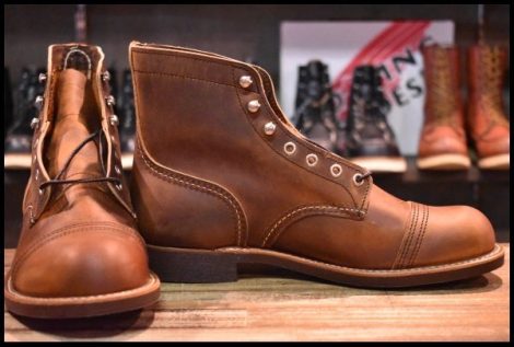 【8.5D 箱付 未使用 23年】レッドウィング 8085 アイアンレンジャー カッパーラフ＆タフ 茶 アイアンレンジ ブーツ redwing HOPESMORE