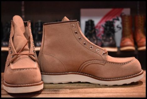 【8D 箱付 未使用 24年】レッドウィング 8208 アイリッシュセッター ダスティローズ ラフアウト ピンク ブーツ redwing HOPESMORE