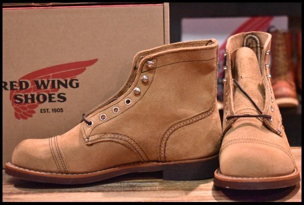 【7D 箱付 未使用 22年】レッドウィング 8083 アイアンレンジャー ミュールスキナー スエード 編み上げ ブーツ redwing 8113  HOPESMORE