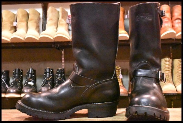 10E 良品 00年】WESCO ウエスコ ボス ブラック 黒 11インチハイト 