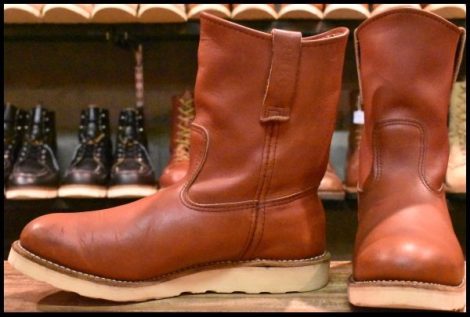 【8E 良品 08年】レッドウィング 8866 ペコス 赤茶 オロラセット プルオン クッションソール ブーツ redwing pecos HOPESMORE