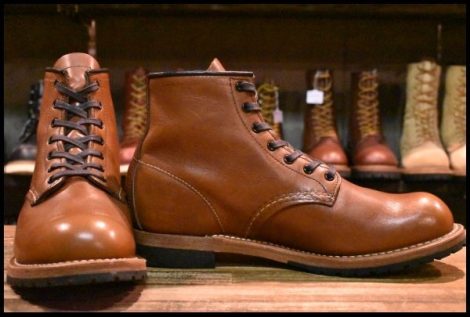 【7.5D 美品 18年】レッドウィング 9416 ベックマン シガー フェザーストーン 茶 プレーントゥ 9016 ブーツ redwing HOPESMORE