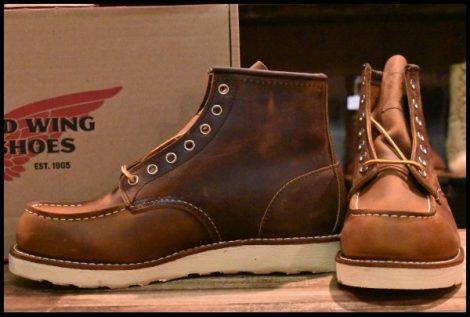 【7.5E 箱付 未使用 18年】レッドウィング 8876 アイリッシュセッター カッパー ラフ＆タフ モックトゥ ブーツ redwing HOPESMORE