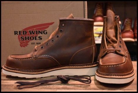 【8.5D 箱付 未使用 23年】レッドウィング 1907 アイリッシュセッター 茶 カッパー ラフ＆タフ モックトゥ ブーツ redwing HOPESMORE