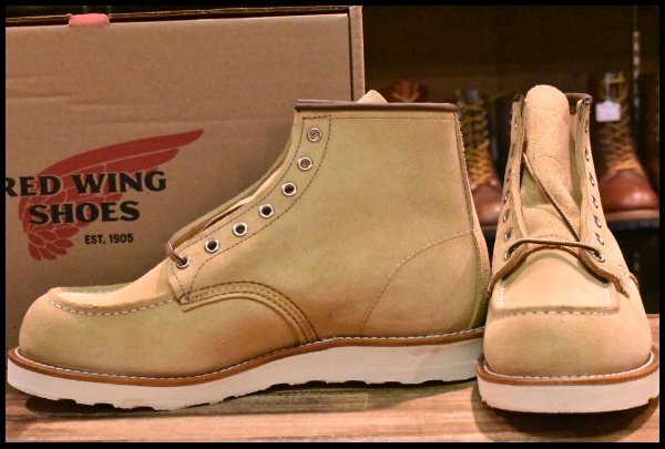 【9D 箱付 未使用 24年】レッドウィング 8833 スエード アイリッシュセッター ホーソーン ラフアウト ブーツ redwing HOPESMORE