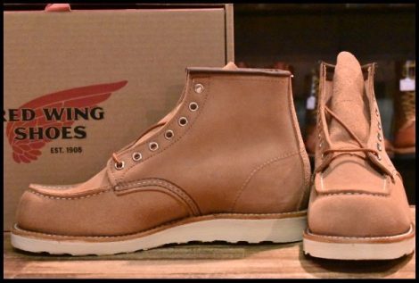 【8D 箱付 未使用 24年】レッドウィング 8208 アイリッシュセッター ダスティローズ ラフアウト ピンク ブーツ redwing HOPESMORE