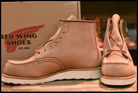 【7.5D 箱付 未使用 24年】レッドウィング 8208 アイリッシュセッター ダスティローズ ラフアウト ピンク ブーツ redwing HOPESMORE