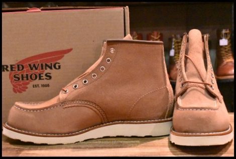 【10D 箱付 未使用 23年】レッドウィング 8208 アイリッシュセッター ダスティローズ ラフアウト ピンク ブーツ redwing HOPESMORE