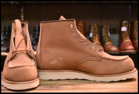 【8D 箱付 未使用 24年】レッドウィング 8208 アイリッシュセッター ダスティローズ ラフアウト ピンク ブーツ redwing HOPESMORE