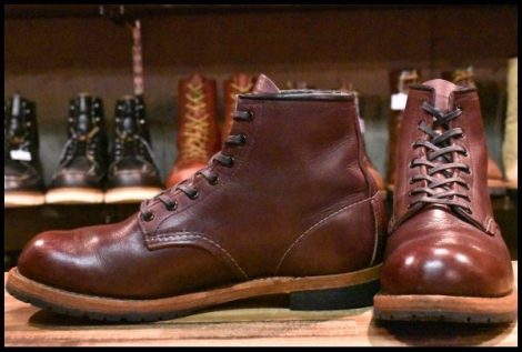 【8D 良品 19年】レッドウィング 9011 ベックマン ブラックチェリー フェザーストーン プレーントゥ 9411 ブーツ redwing HOPESMORE