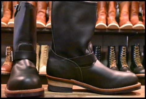 【11D 未使用】レッドウィング 2268 エンジニア 黒 ブラッククローム スチールトゥ ブーツ redwing HOPESMORE