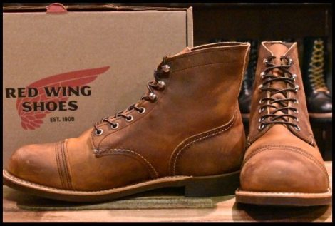 【10D 箱付 美品 23年】レッドウィング 8085 アイアンレンジャー ブラウン カッパーラフ＆タフ アイアンレンジ ブーツ redwing HOPESMORE