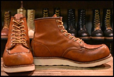 【8D 良品 16年】レッドウィング 875 アイリッシュセッター 茶 オロレガシー モックトゥ レースアップ ブーツ redwing HOPESMORE